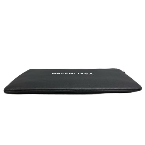 Balenciaga Clutch Grained Calfskin Black