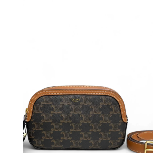 Celine Bumbag Triomphe Tan Brown