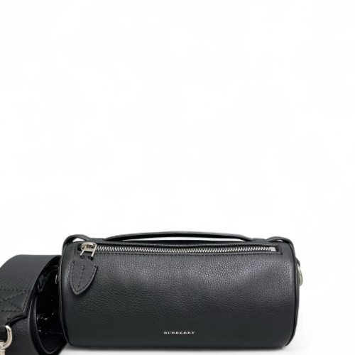 Burberry Mini The Barrel Bag Grained Calfskin Black Burberry Mini The Barrel Bag Grained Calfskin Black