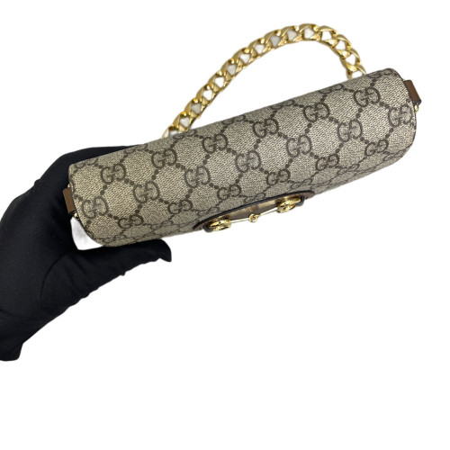 Gucci Shoulder Bag GG Monogram Beige Brown Gucci Shoulder Bag GG Monogram Beige Brown