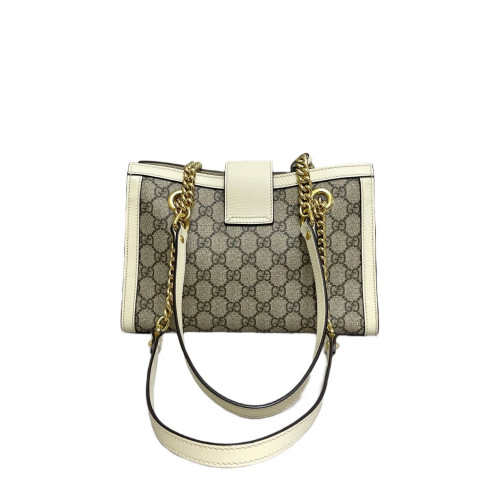 Gucci Small Padlock Tote GG Supreme Monogram White Gucci Small Padlock Tote GG Supreme Monogram White