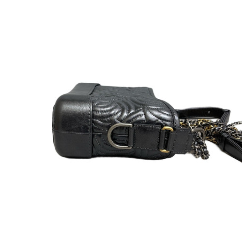 Chanel Small Gabrielle Hobo Calfskin Black