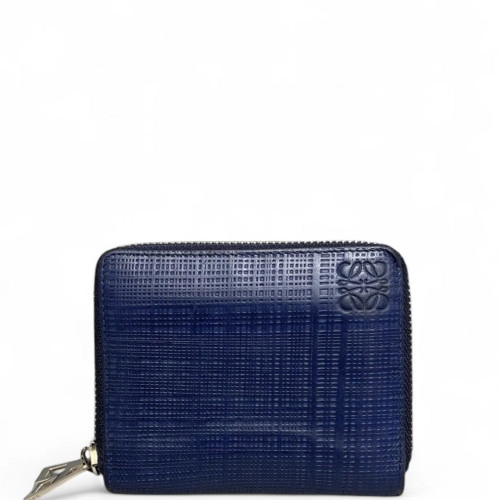 Loewe Compact Wallet Calfskin Blue