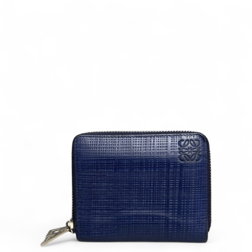 Loewe Compact Wallet Calfskin Blue