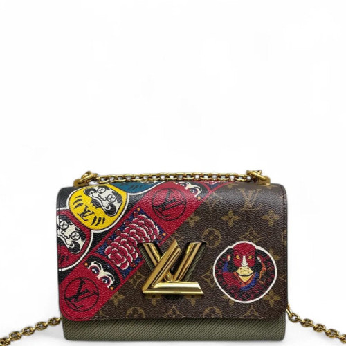 Louis Vuitton X Kansai Yamamoto Kabuki Twist MM Monogram Brown Red Green