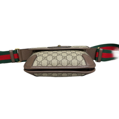 Gucci Small Neo Vintage Double Flap Messenger Bag GG Monogram Brown Gucci Small Neo Vintage Double Flap Messenger Bag GG Monogram Brown
