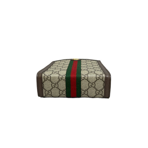 Gucci Web Mini Interlocking G Tote GG Monogram Beige Brown Green