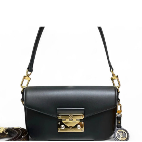 Louis Vuitton Shoulder Bag Calfskin Black