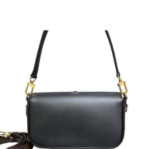 Louis Vuitton Shoulder Bag Calfskin Black