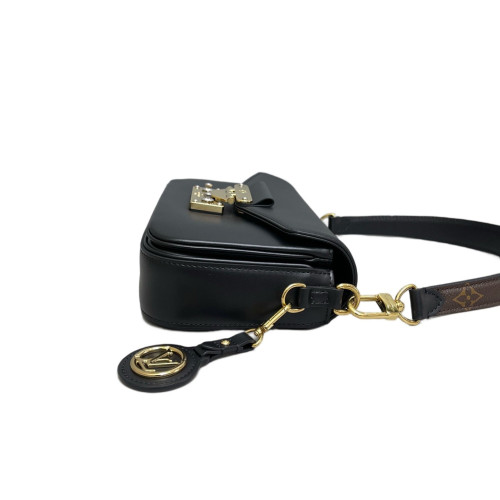 Louis Vuitton Shoulder Bag Calfskin Black