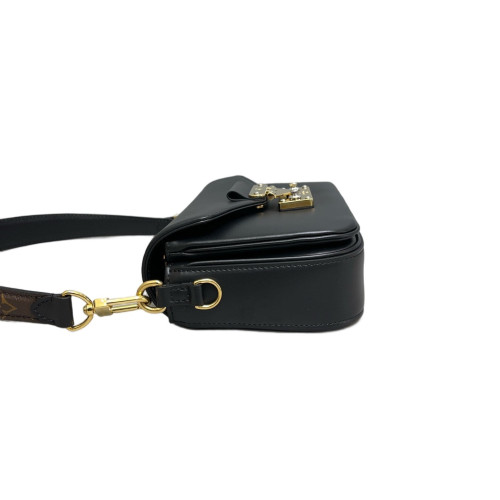 Louis Vuitton Shoulder Bag Calfskin Black
