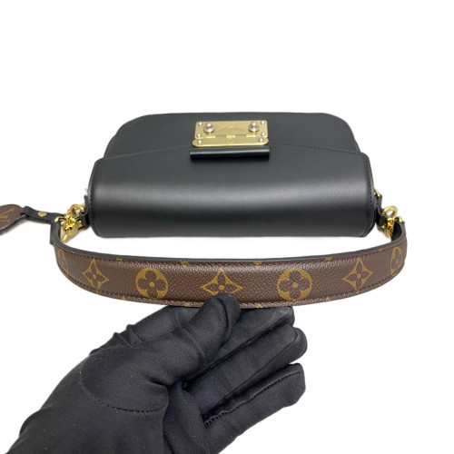 Louis Vuitton Shoulder Bag Calfskin Black