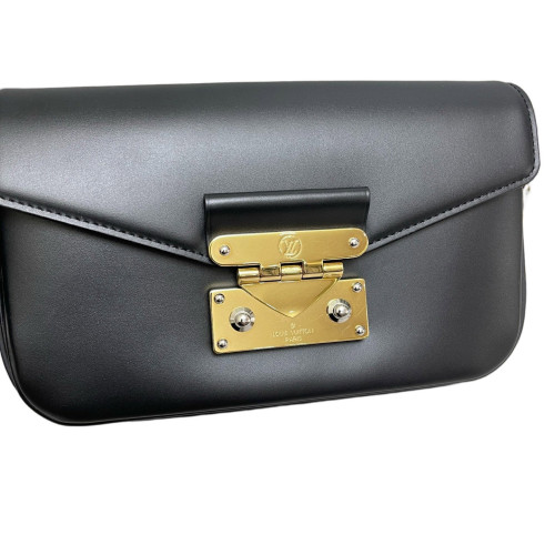 Louis Vuitton Shoulder Bag Calfskin Black