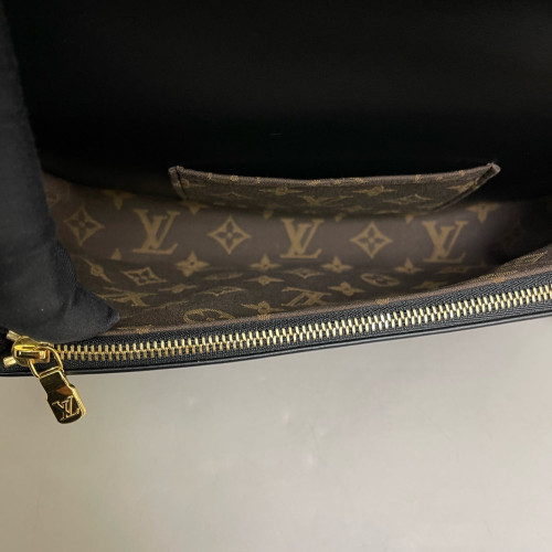 Louis Vuitton Shoulder Bag Calfskin Black