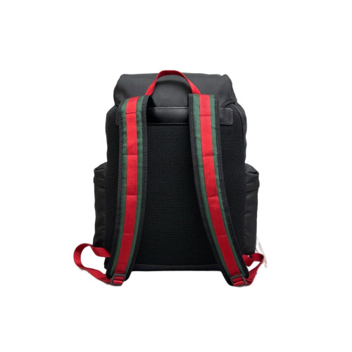 Gucci Flap Backpack Nylon Black