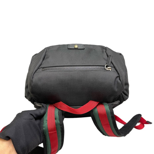 Gucci Flap Backpack Nylon Black