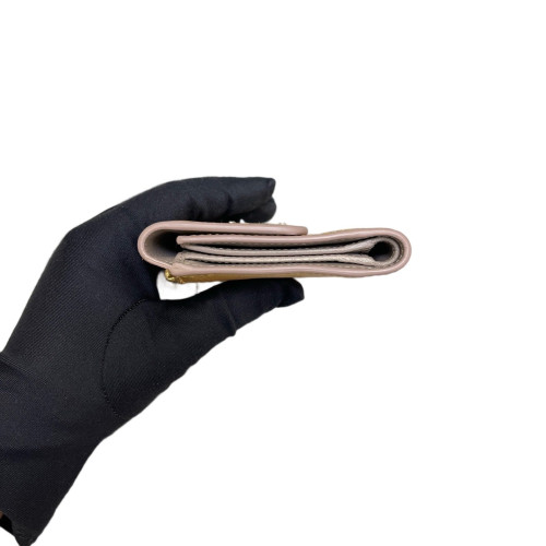 Dior Compact Wallet Calfskin Gold