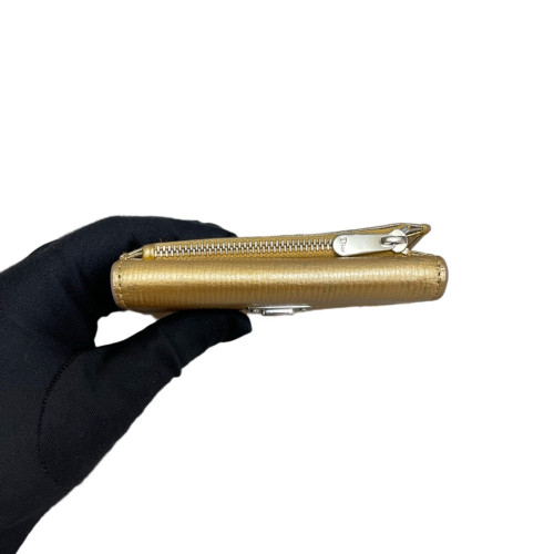 Dior Compact Wallet Calfskin Gold
