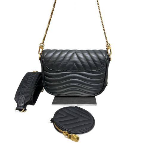 Louis Vuitton New Wave Multi Pochette Calfskin Black