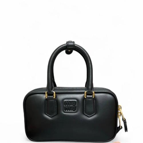 Miu Miu Mini Arcadie Calfskin Black
