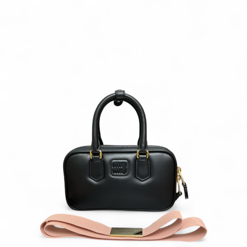 Miu Miu Mini Arcadie Calfskin Black