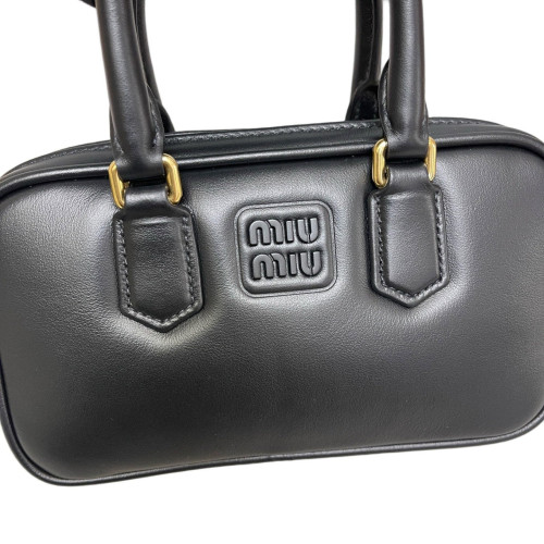 Miu Miu Mini Arcadie Calfskin Black