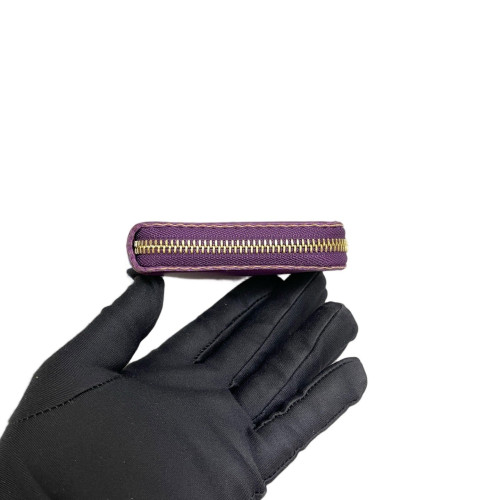 Loewe Continental Wallet Anagram Debossed Calfskin Purple