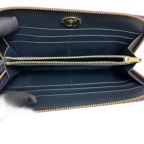 Loewe Continental Wallet Anagram Debossed Calfskin Purple