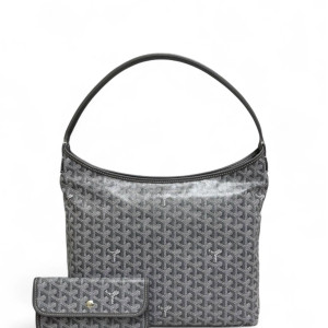 Goyard Boheme Hobo Goyardine Grey