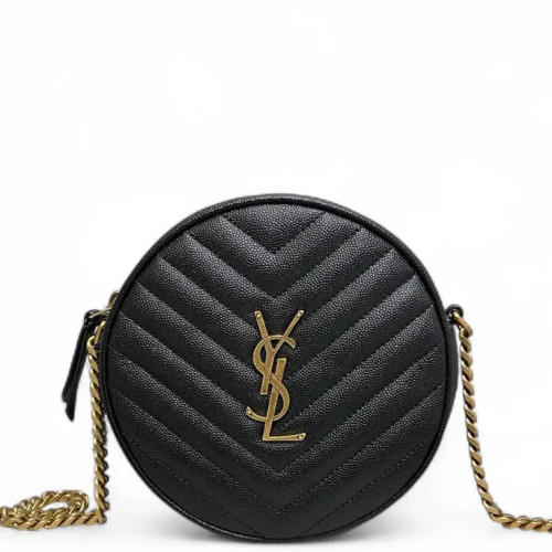 Yves Saint Laurent Vinyle Round Camera Bag Shiny Caviar Calfskin Black Yves Saint Laurent Vinyle Round Camera Bag Shiny Caviar Calfskin Black