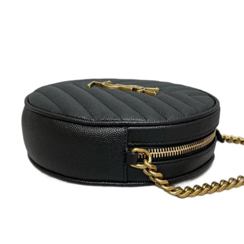 Yves Saint Laurent Vinyle Round Camera Bag Shiny Caviar Calfskin Black Yves Saint Laurent Vinyle Round Camera Bag Shiny Caviar Calfskin Black