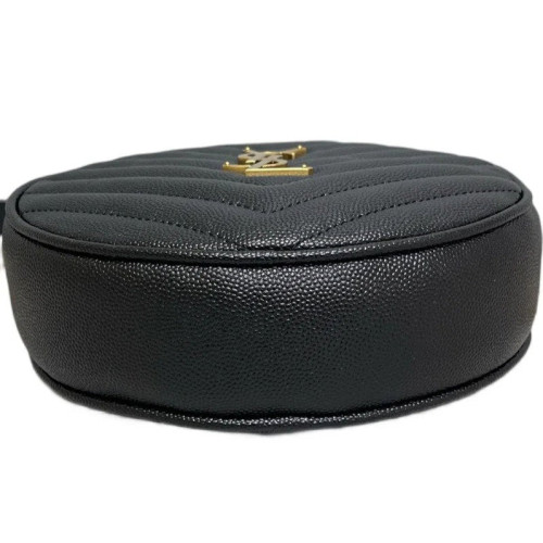 Yves Saint Laurent Vinyle Round Camera Bag Shiny Caviar Calfskin Black Yves Saint Laurent Vinyle Round Camera Bag Shiny Caviar Calfskin Black