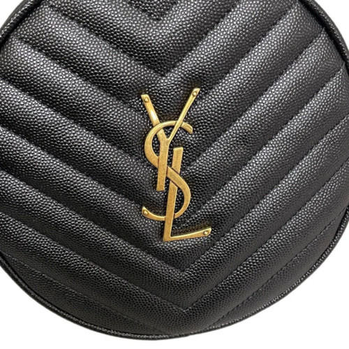 Yves Saint Laurent Vinyle Round Camera Bag Shiny Caviar Calfskin Black Yves Saint Laurent Vinyle Round Camera Bag Shiny Caviar Calfskin Black