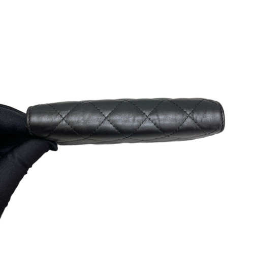 Chanel Quilted 2.55 Compact Wallet Calfskin Black Chanel Quilted 2.55 Compact Wallet Calfskin Black