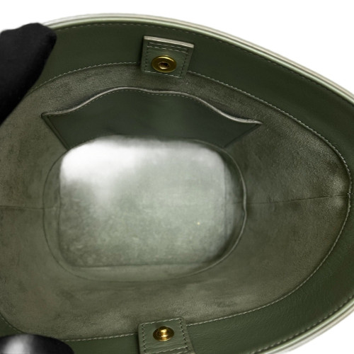 Celine Triomphe Bucket Bag Small Calfskin Green Celine Triomphe Bucket Bag Small Calfskin Green