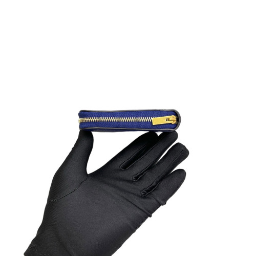 Celine Continental Wallet Grained Calfskin Blue