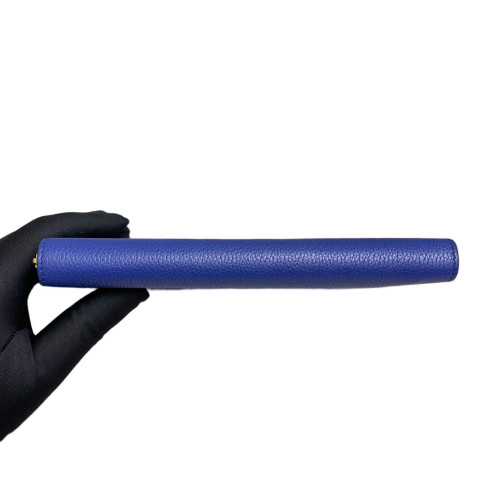 Celine Continental Wallet Grained Calfskin Blue