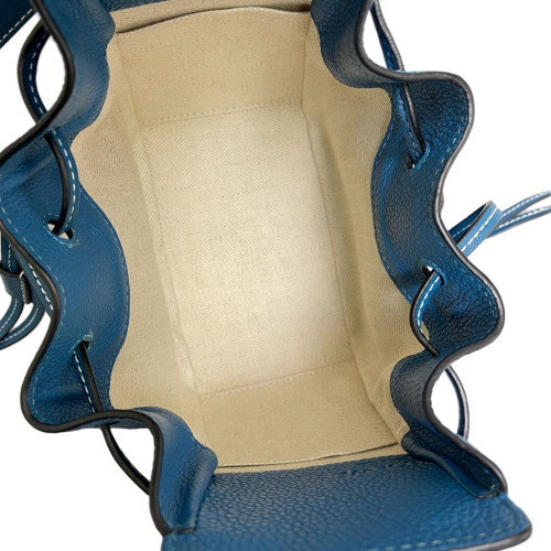 Loewe Mini Hammock Grained Calfskin Blue Loewe Mini Hammock Grained Calfskin Blue