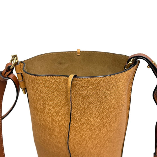 Loewe Bucket Grained Calfskin Tan