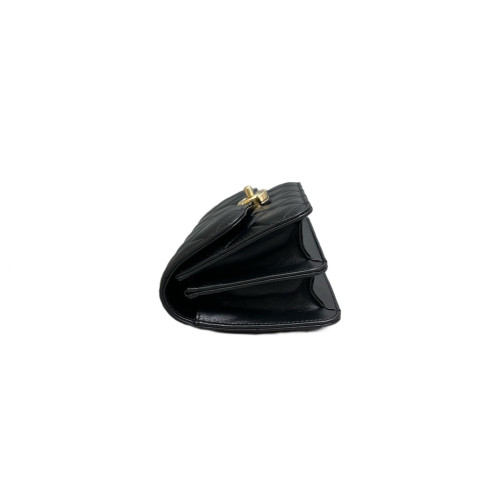 Chanel Quilted Wallet On Chain Lambskin Black