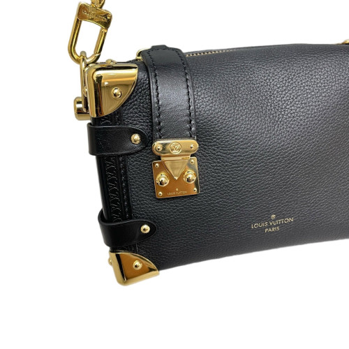 Louis Vuitton Side Trunk Pm Calfskin Black