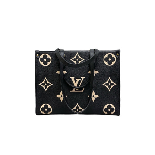 Louis Vuitton Onthego MM Empreinte Monogram Giant Black White