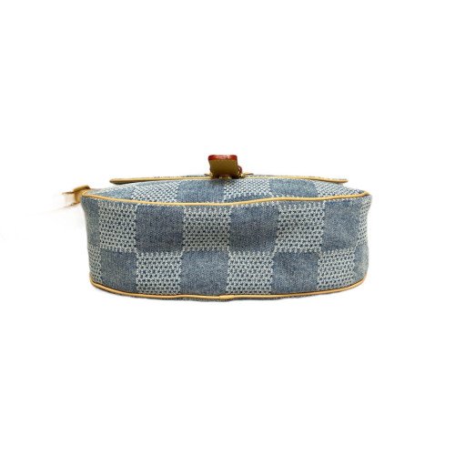 Louis Vuitton Montsouris Messenger Bag MM Denim Monogram Blue