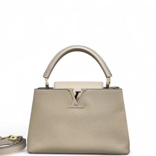Louis Vuitton Capucines PM Calfskin Grey