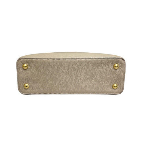 Louis Vuitton Capucines PM Calfskin Grey