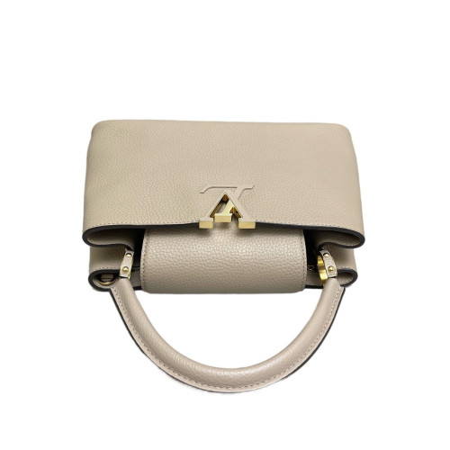 Louis Vuitton Capucines PM Calfskin Grey