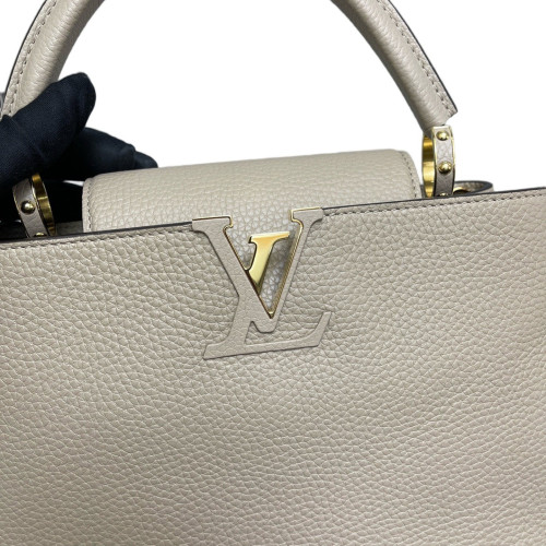 Louis Vuitton Capucines PM Calfskin Grey