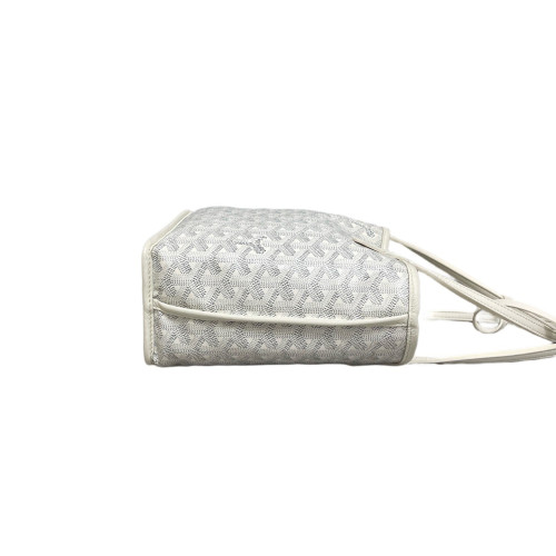 Goyard Anjou Mini Goyardine White Grey Goyard Anjou Mini Goyardine White Grey