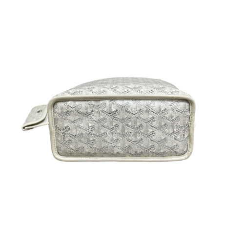 Goyard Anjou Mini Goyardine White Grey Goyard Anjou Mini Goyardine White Grey