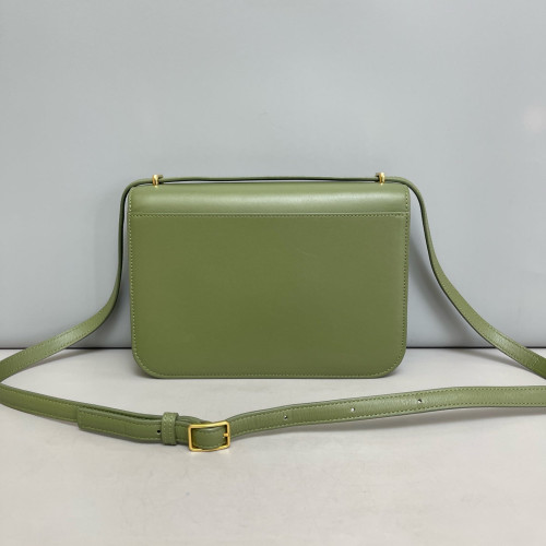 Loewe Medium Goya Flap Bag Smooth Calfskin Green Loewe Medium Goya Flap Bag Smooth Calfskin Green